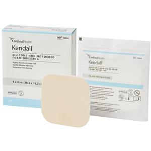 Cardinal Health Foam Silicone Dressing, Non-Bordered, 4"x4"