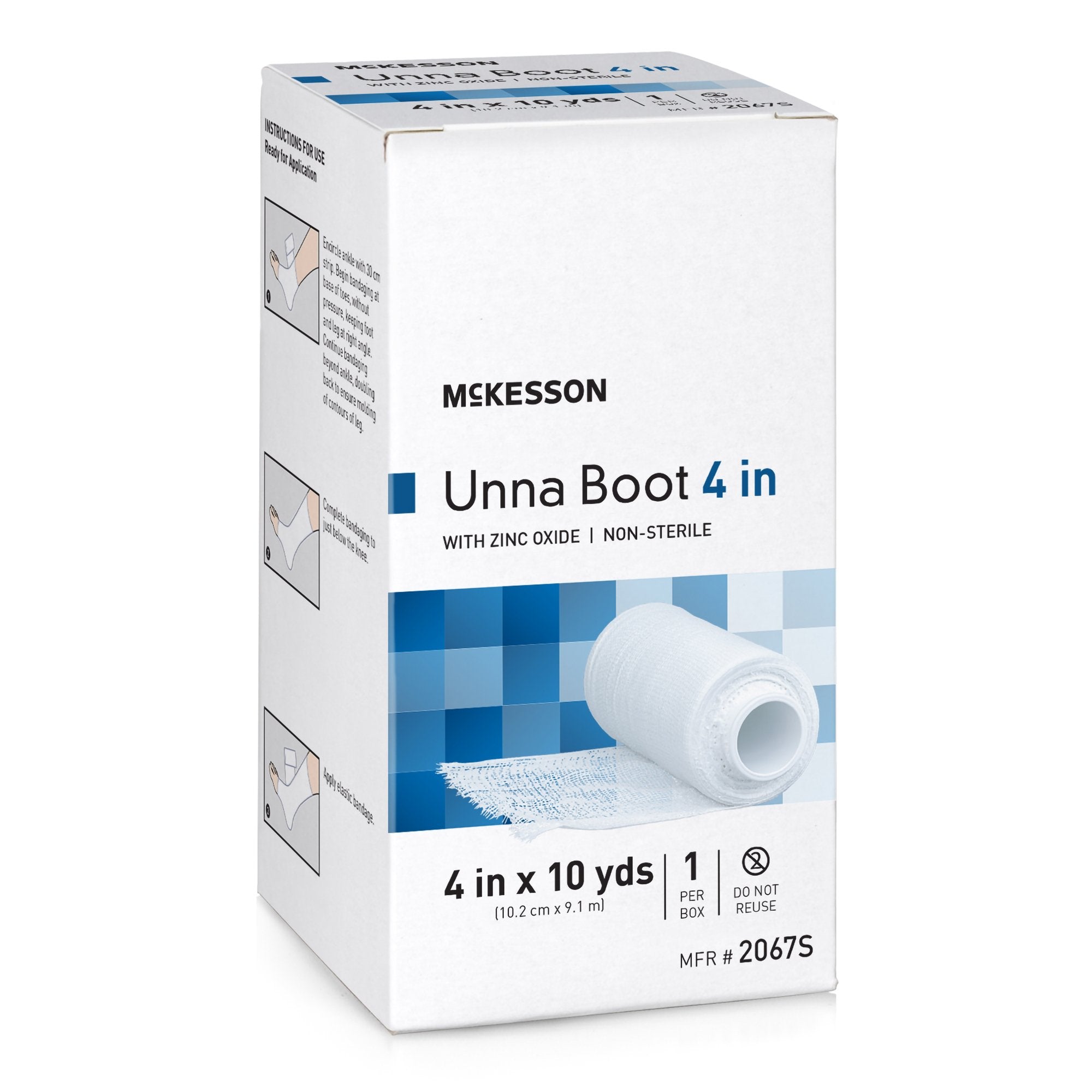 McKesson Unna Boot Zinc Oxide 4 Inch X 10 Yard