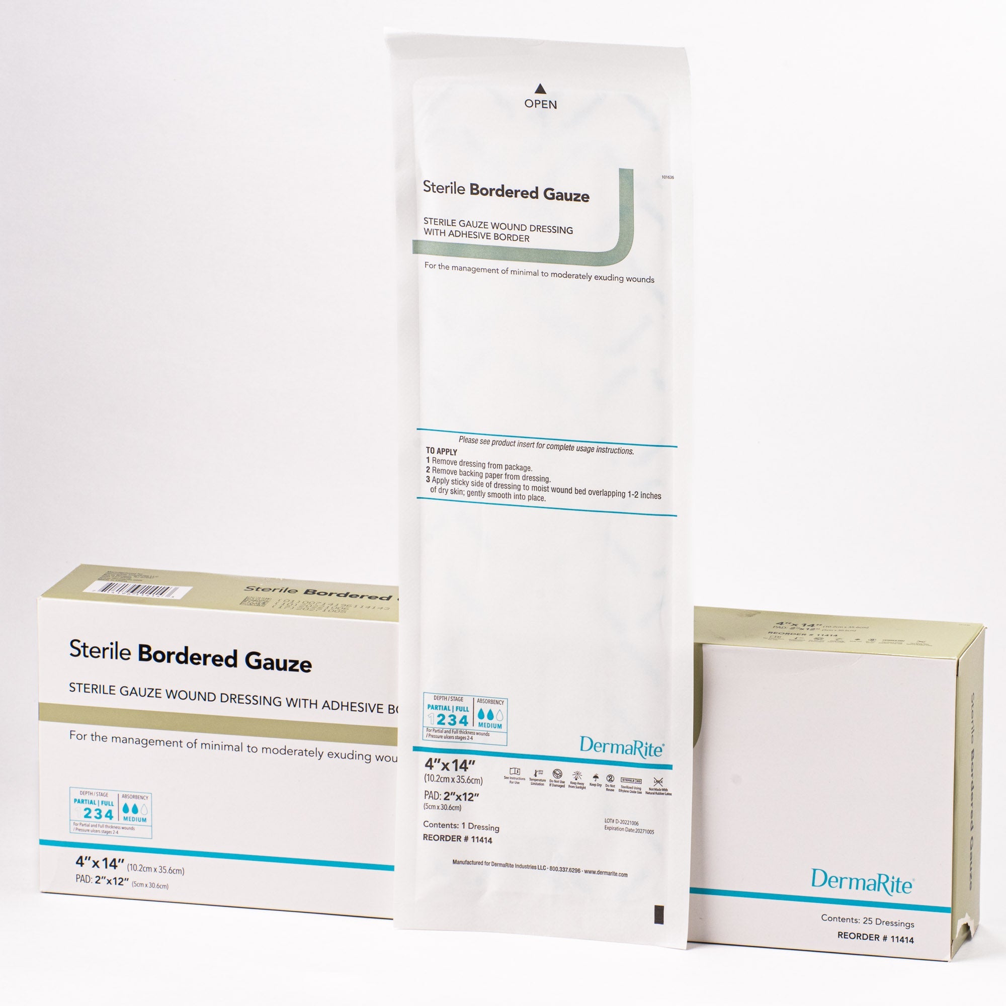 Bordered Gauze, Sterile, Island Dressing