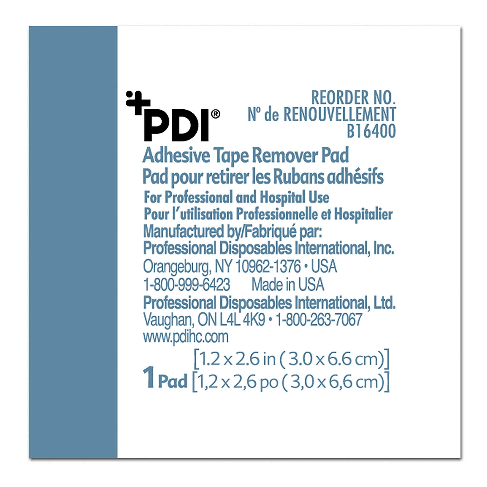 McKesson Adhesive Remover Wipe 100 per Box Alcohol Based