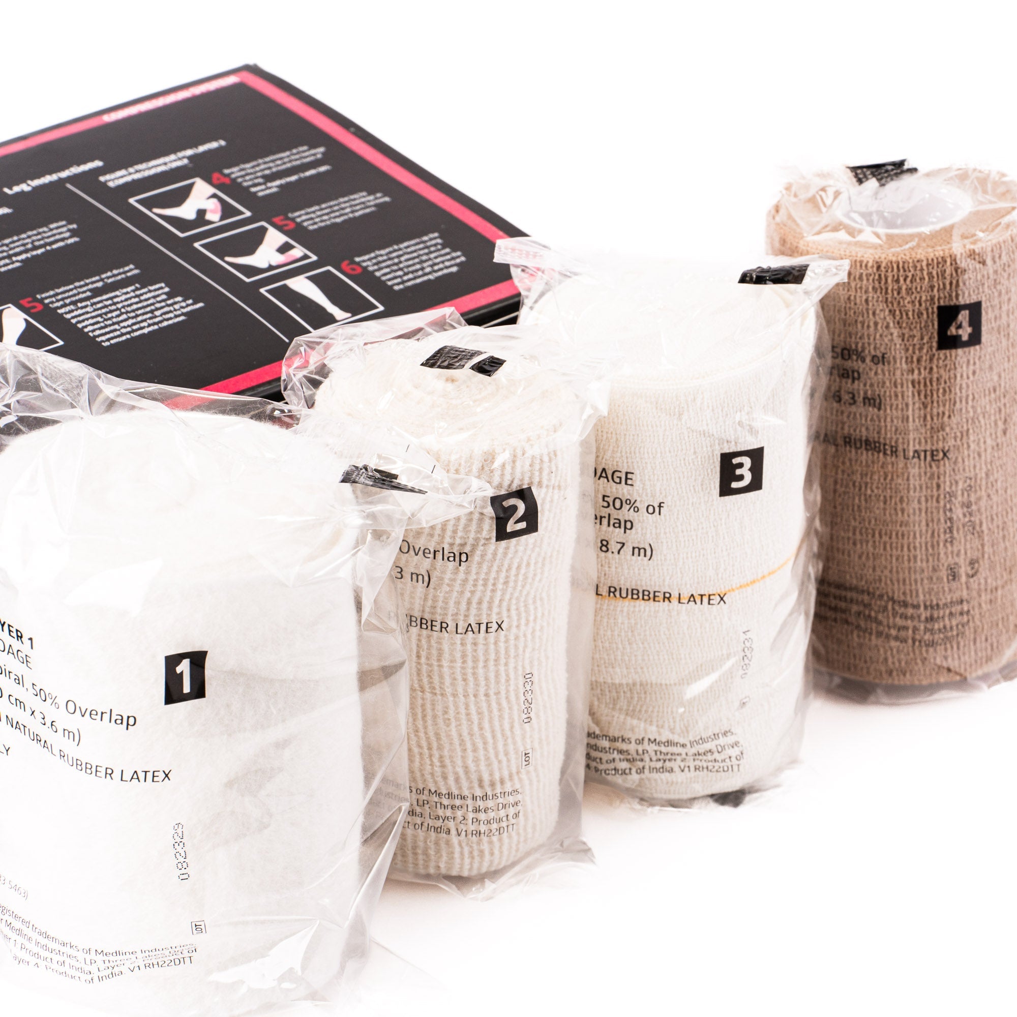 Medline 4 Layer Compression Bandage System