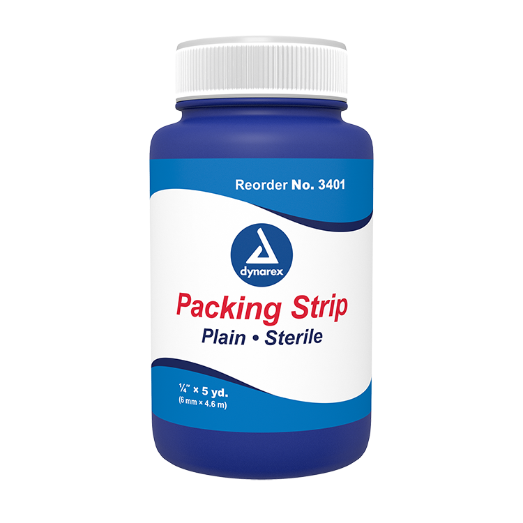 Dynarex Gauze, Plain Packing Strips Sterile