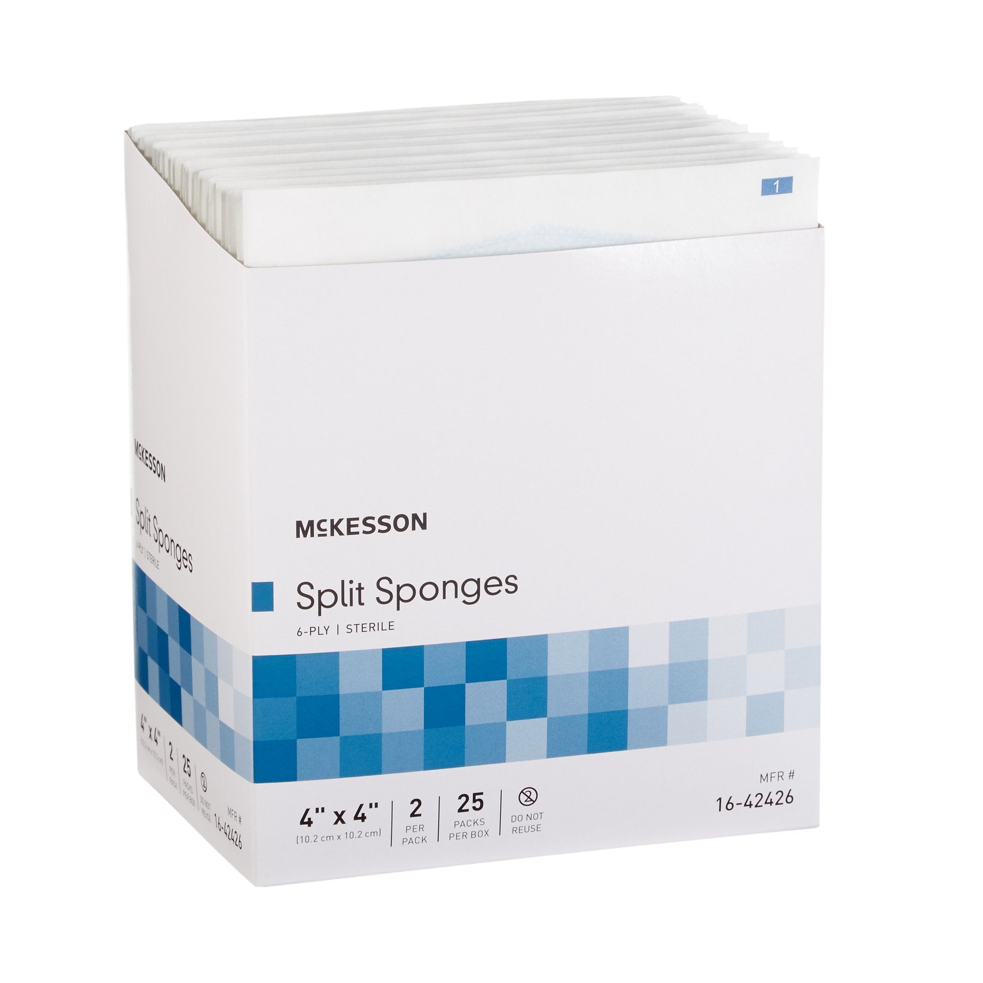 Drain Sponge 4 X 4 Inch 6-Ply Sterile 2 per Pack