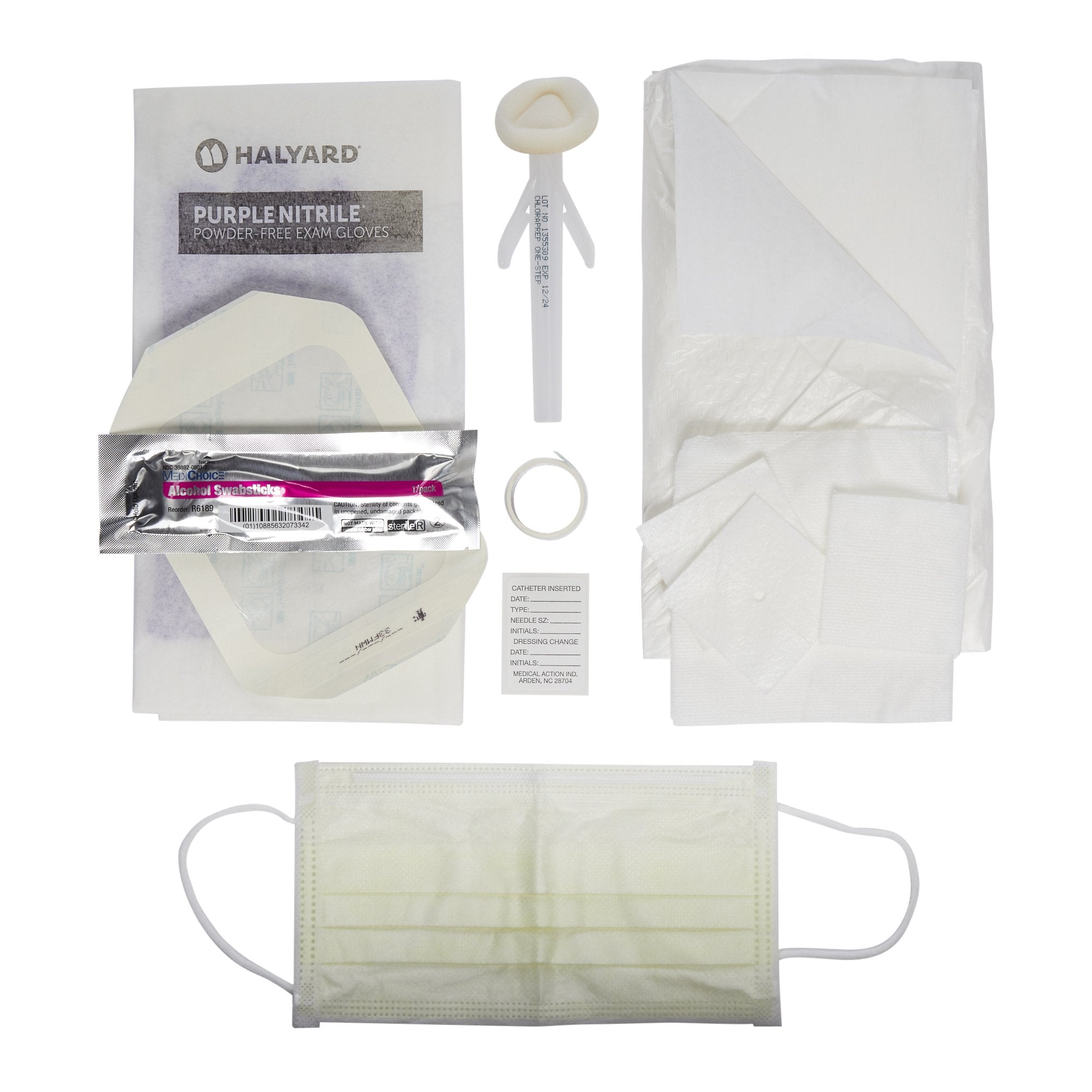 McKesson DRESSING CHANGE TRAY, CTRL LINE STR LF (30/CS)