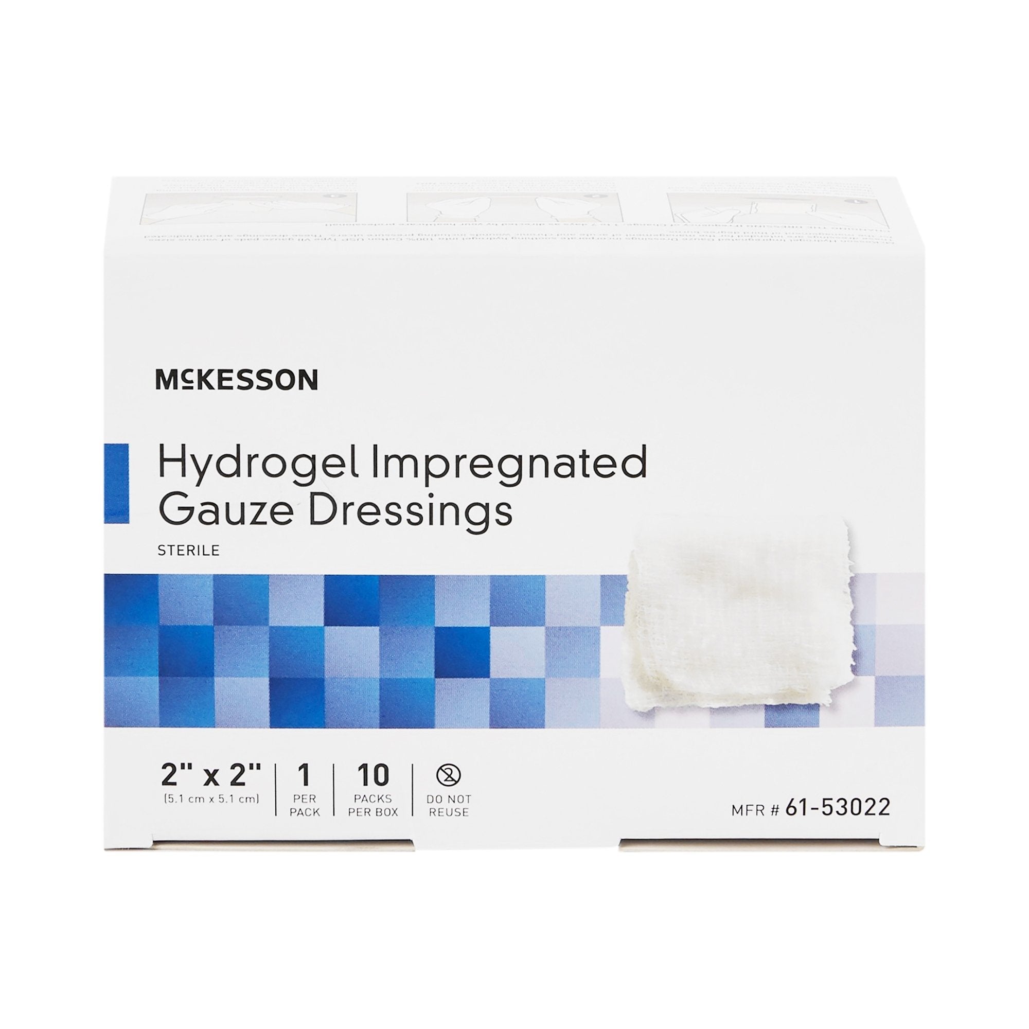 McKesson Hydrogel Impregnated Gauze Dressing 2"x2"