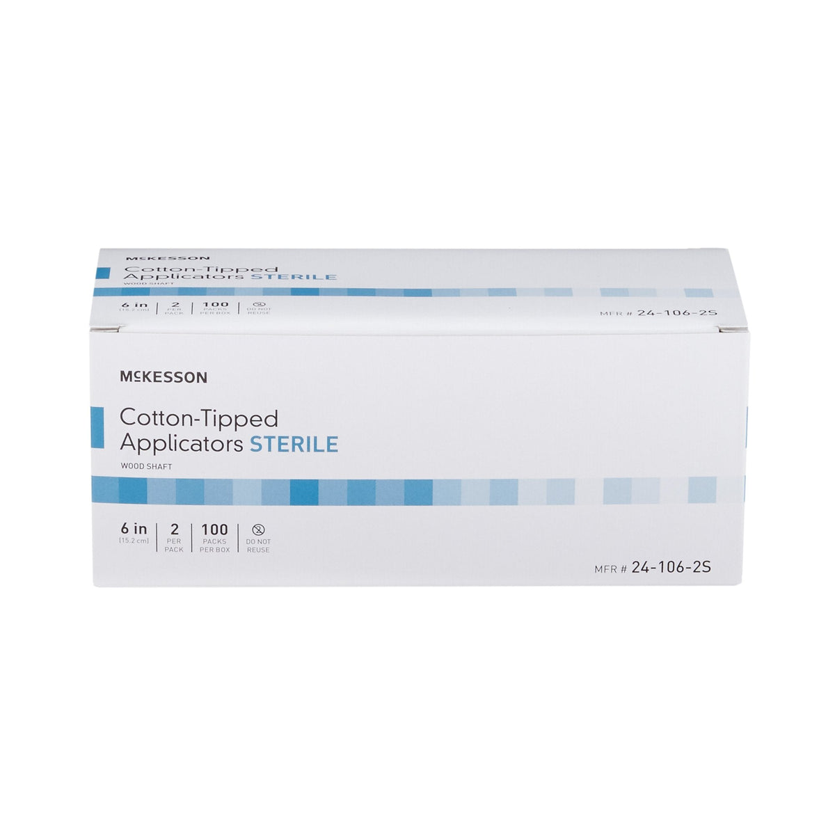 McKesson Cotton Tipped Applicators, Sterile, 2/pack