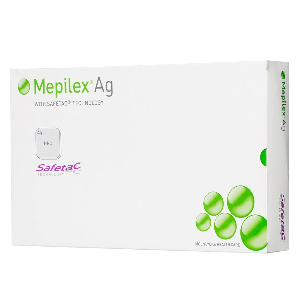 McKesson Silver Foam Dressing Mepilex® Ag 4 X 4 Inch Square Sterile