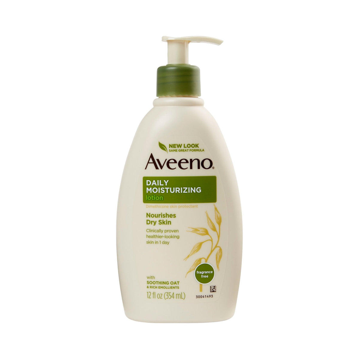 McKesson Hand and Body Moisturizer Aveeno® 12 oz. Pump Bottle Unscented Lotion
