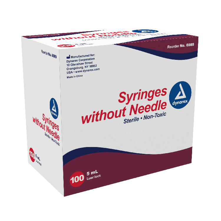Dynarex Syringe without Needle, Sterile, Luer Lock.