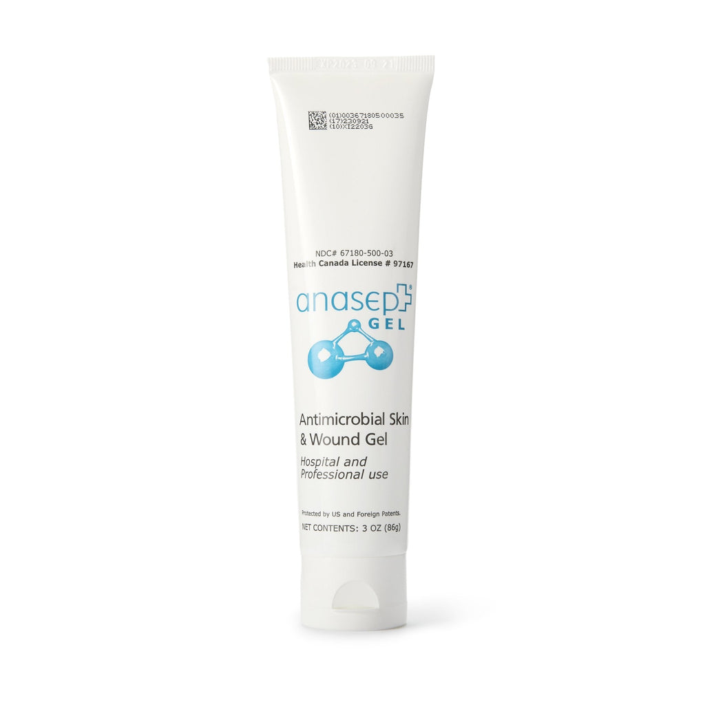 McKesson Antimicrobial Hydrogel Anasept® Antimicrobial Skin and Wound Gel 3 oz. Gel / Amorphous NonSterile