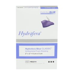 McKesson Hydrofera Blue™ Foam Dressing, without Border, Standard, 2" x 2"