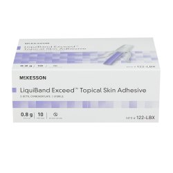 McKesson Skin Adhesive McKesson LiquiBand® Exceed™ 0.8 mL Liquid Precision and Dome Applicator Tip 2-Octyl Cyanoacrylate