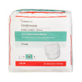 McKesson Incontinence Underwear, Unisex Adult, Pull On with Tear Away Seams, Disposable, Heavy Absorbency X-Large