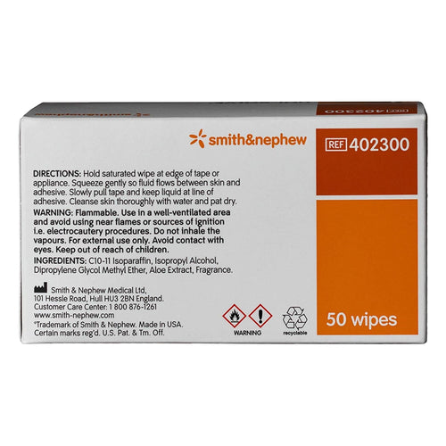 McKesson Adhesive Remover Uni-Solve Wipe 50 per Box Alcohol Based