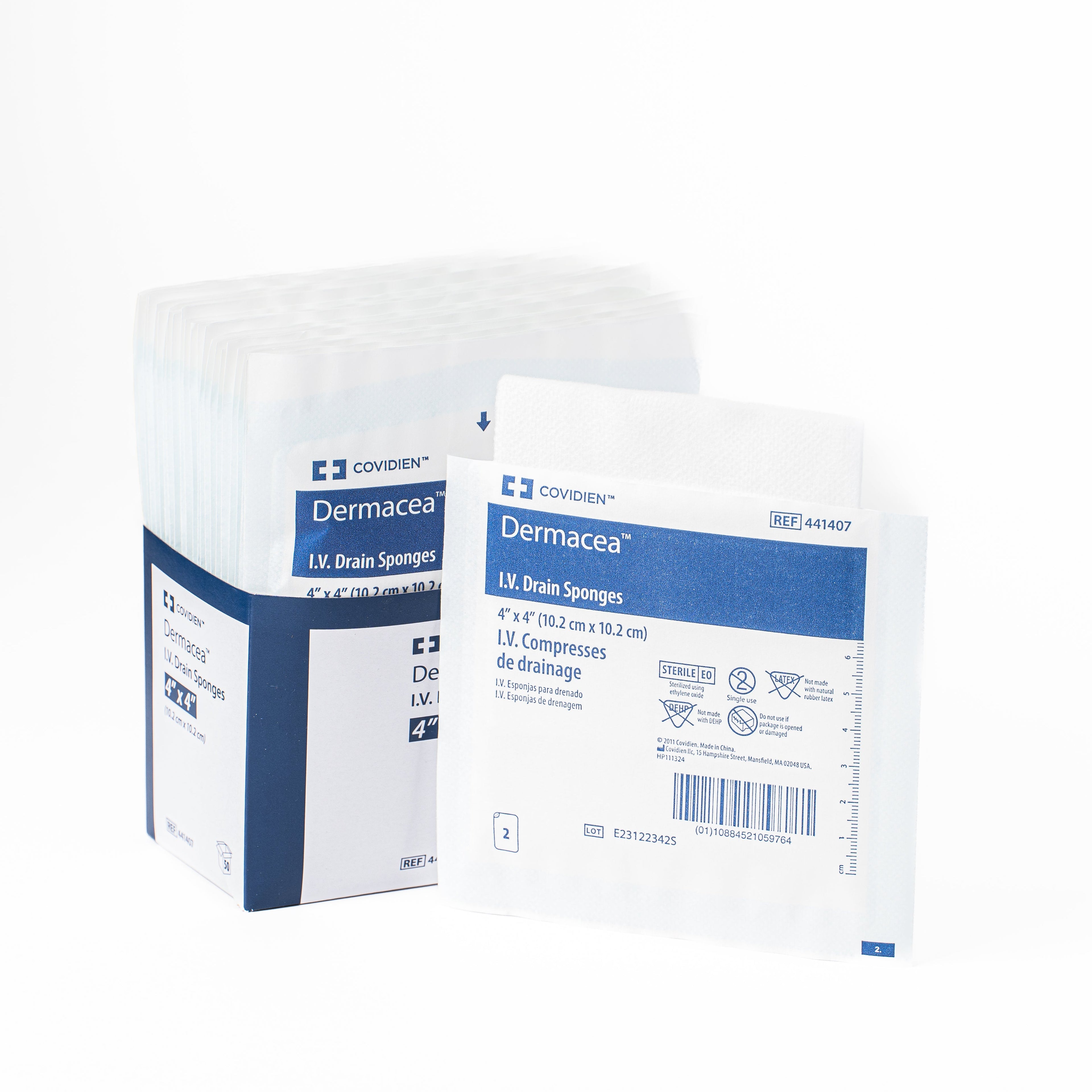 Cardinal Health Drain Sponge Sterile 6-Ply 4"x4"