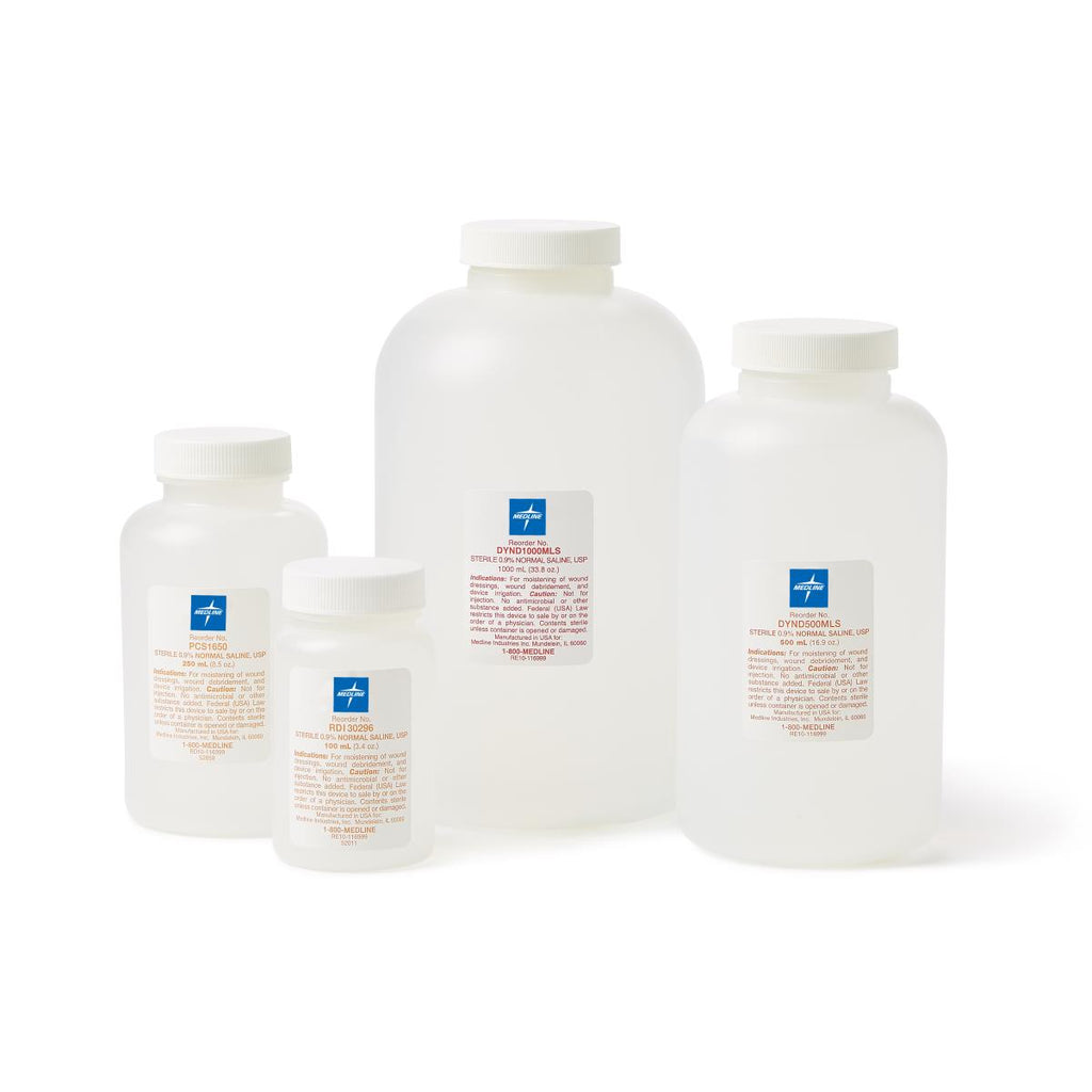 Medline Normal Saline 0.9%, Sterile, USP
