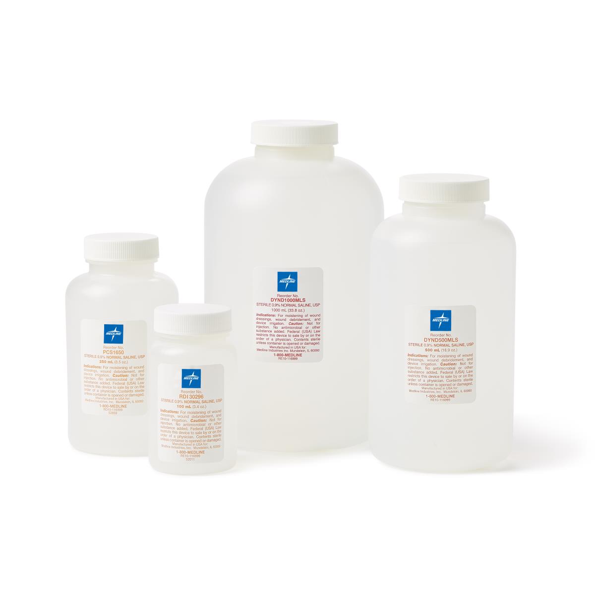 Medline Normal Saline 0.9%, Sterile, USP