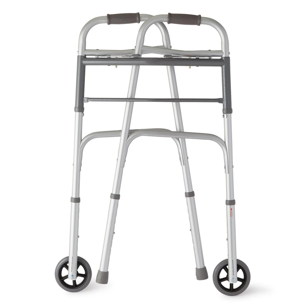 Medline Front Wheel Walker, Folding, 5" Wheels