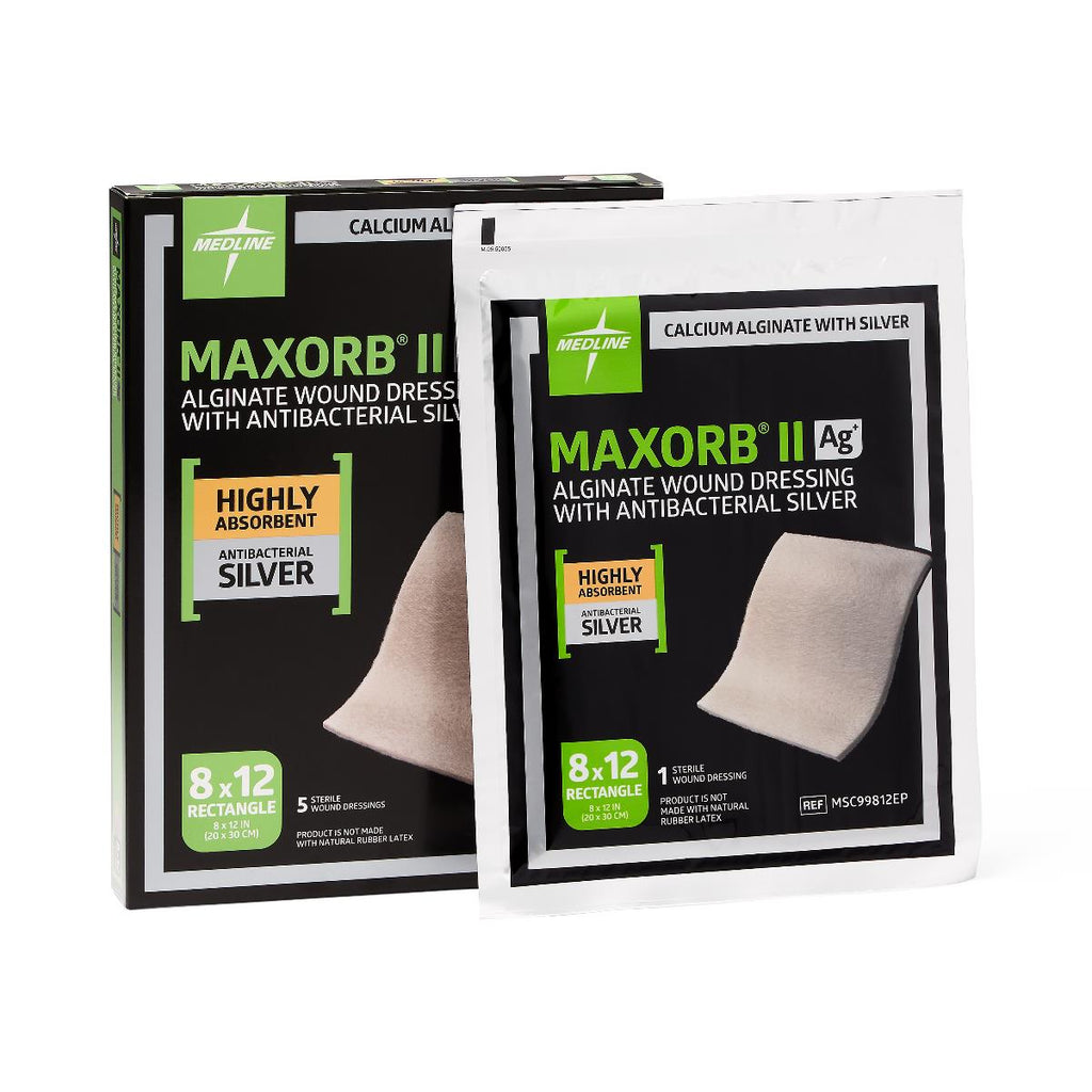 Medline Alginate (Ca with Ag) 8"x12"