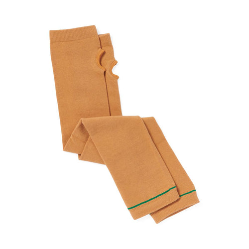 Medline Arm Sleeve with Thumb Loop, Beige with Green Stripe, Size L, 18" Length, 11" Circumference