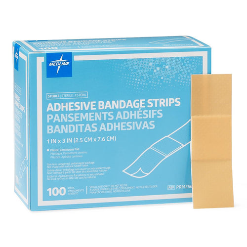 Medline Adhesive Bandages, Band-Aid, 1" x 3"