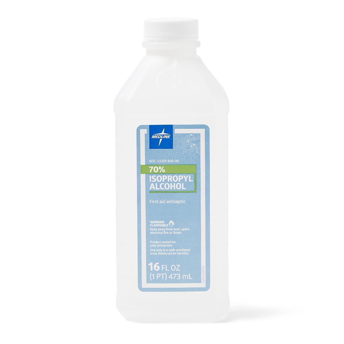 Medline 70% Isopropyl Rubbing Alcohol, 16 oz.
