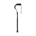 Medline Cane, Offset, Black, Aluminum, Adjustable Height