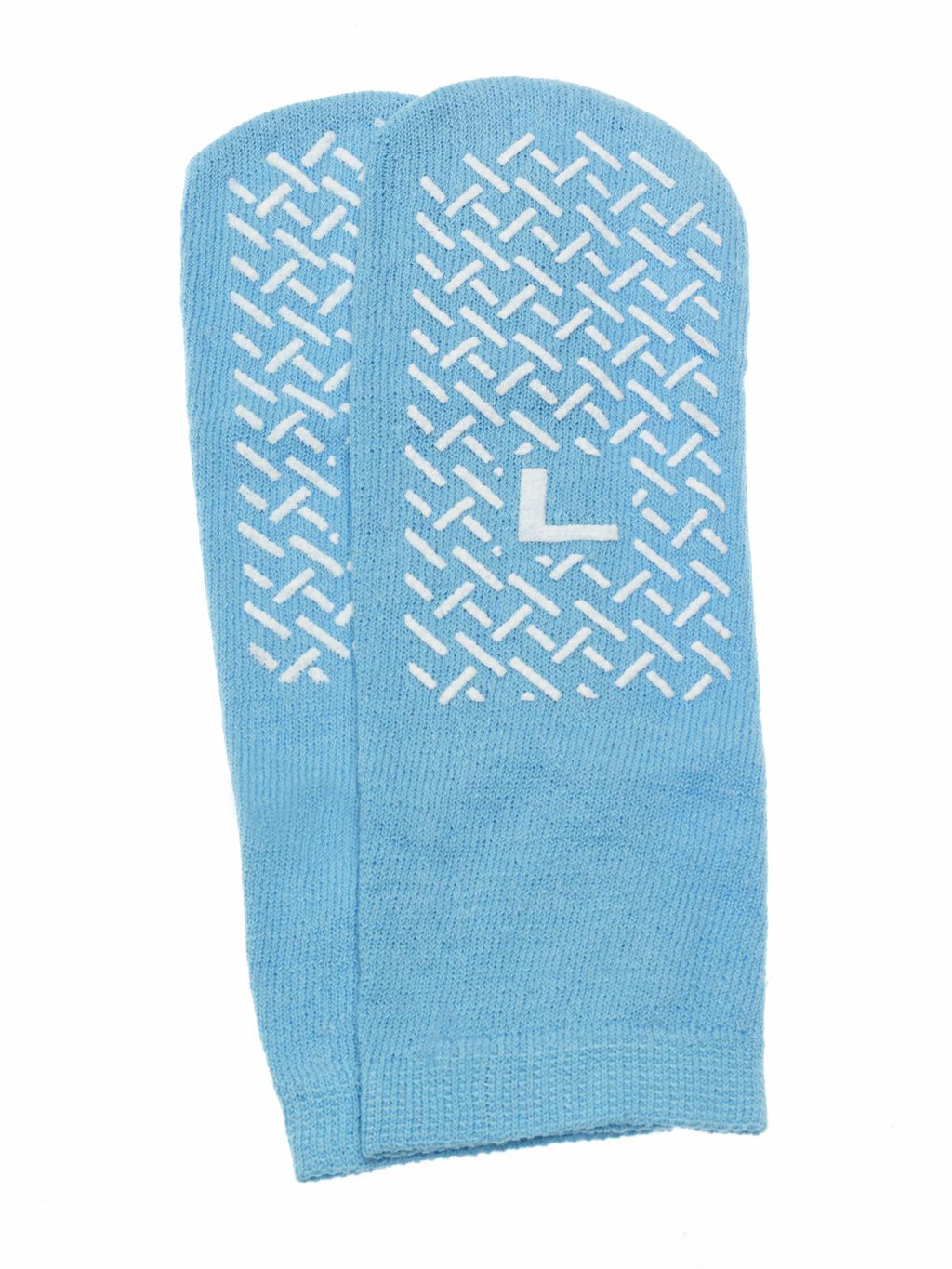 Medline Single-Tread Patient Slippers, Blue, Size L
