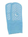 Medline Single-Tread Patient Slippers, Blue, Size L
