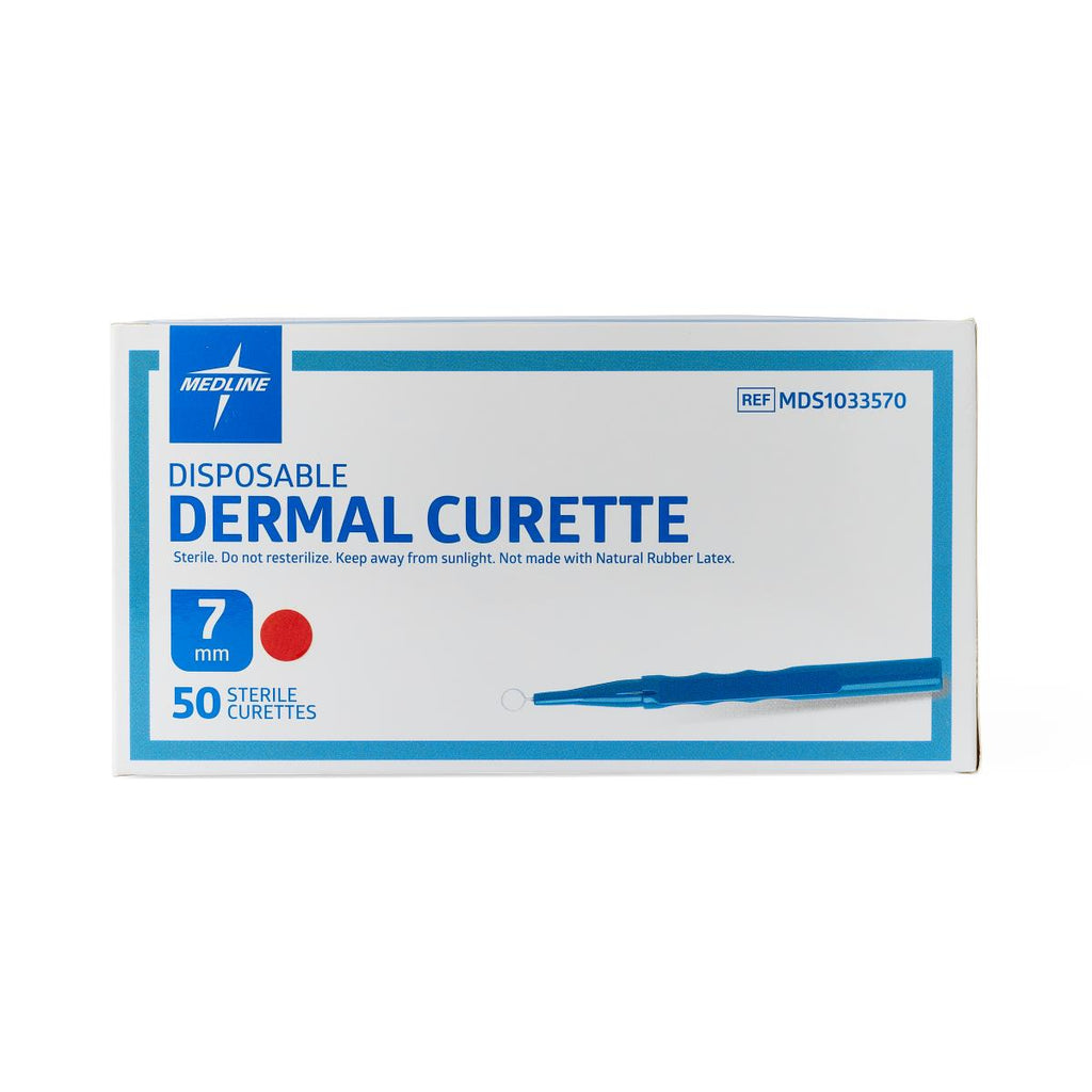 Medline Curette, Disposable Dermal, 7 mm