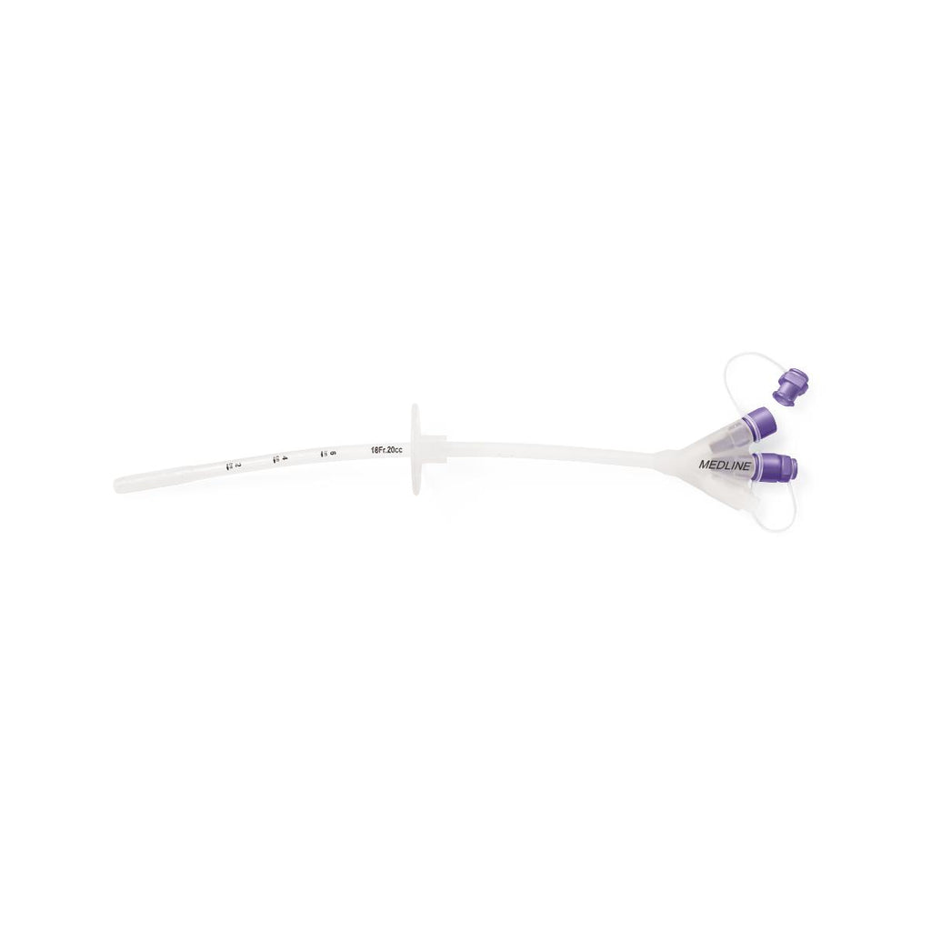 Medline Gastrostomy Feeding Tube, 3-Port with ENFit Connector