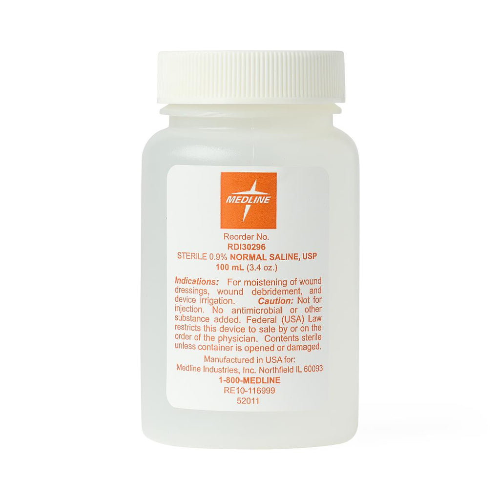 Medline Normal Saline 0.9%, Sterile, USP