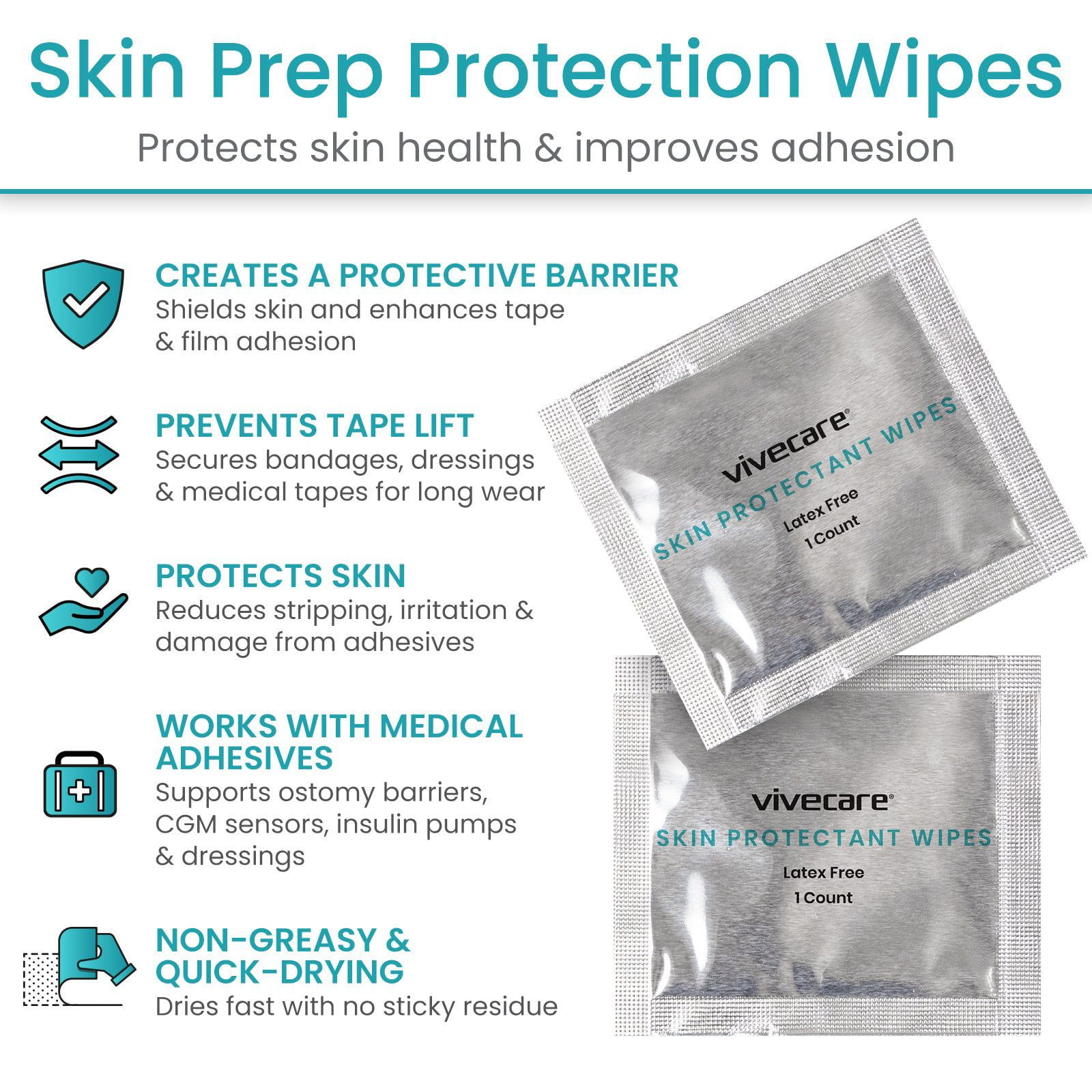ViveCare Skin Protectant Wipes - image 2