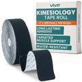 Kinesiology Tape Pre-Cut 2''x16.4' Black