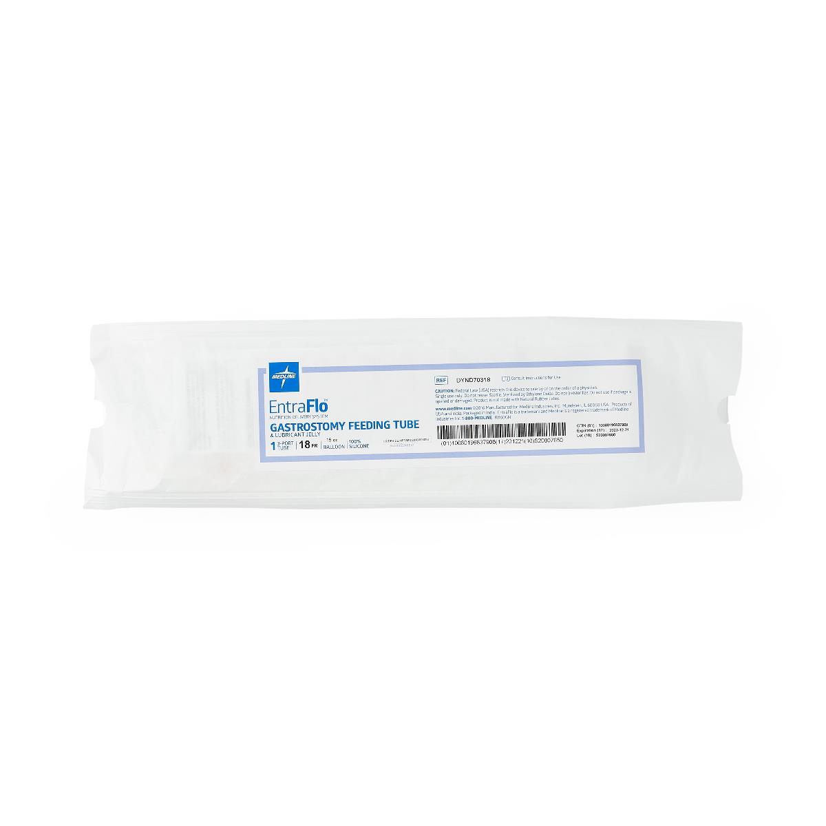 Medline Gastrostomy Feeding Tube, 3-Port Slip Luer Lock