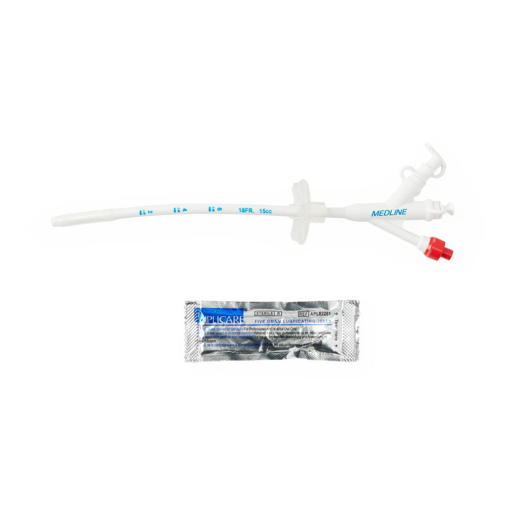 Medline Gastrostomy Feeding Tube, 3-Port Slip Luer Lock